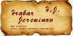 Hrabar Jereminov vizit kartica